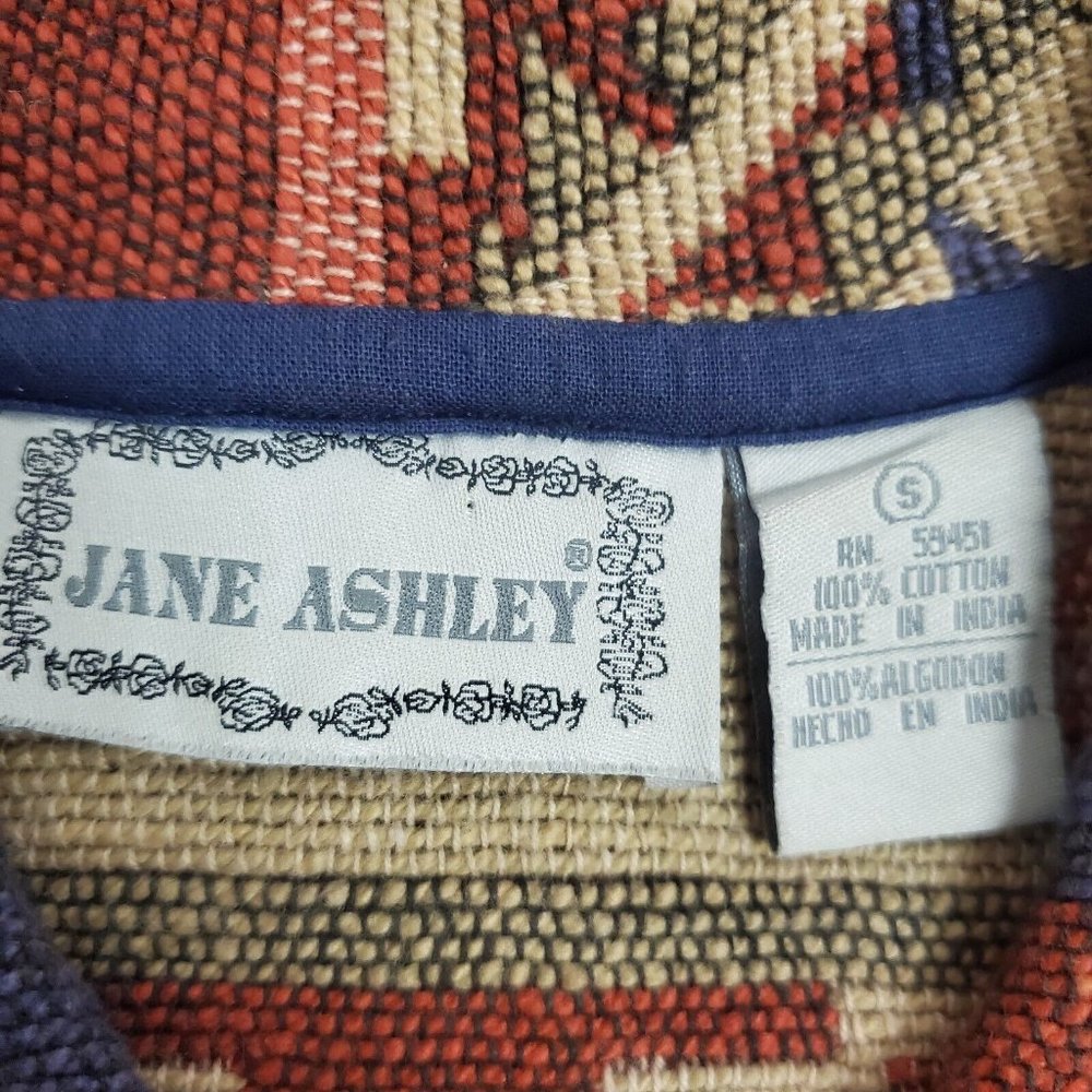 Vintage Jane Ashley Womens Aztec Horse Jacket Size S Multicolor Button Front - Picture 3 of 10